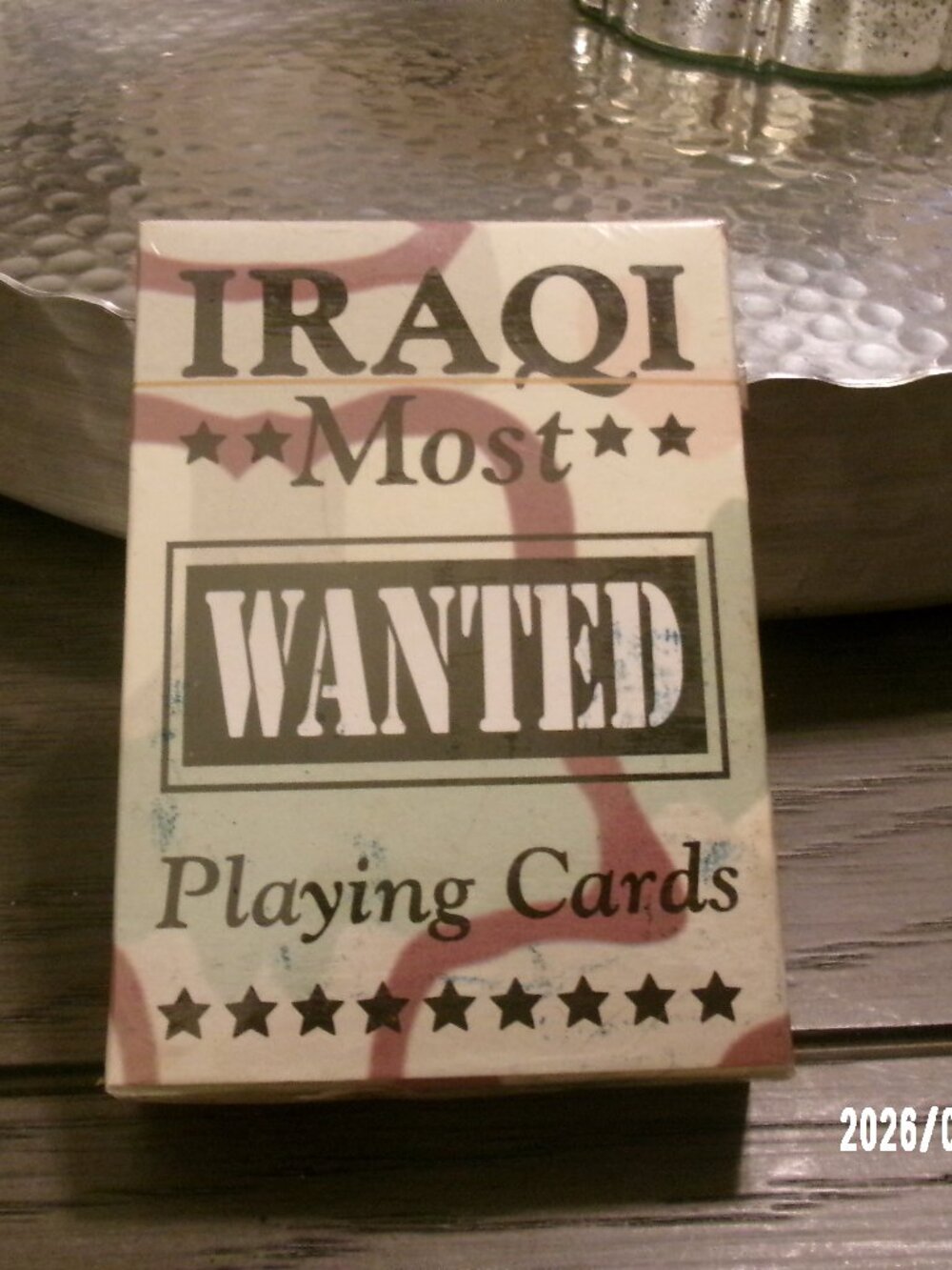 2003 Iraqi Most Wanted Playing Cards Military Iraq - Sealed! New!